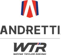 Andretti Wayne Taylor Racing logo featuring a stylized red, white, and blue shield above bold text.