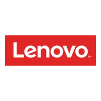 Lenovo logo with white text on a red rectangular background representing the technology company.
