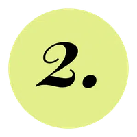 Black number 2 with a period inside a light green circular background