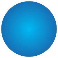 Smooth gradient blue circle with a radial light center fading to darker blue edges