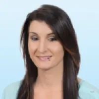 a woman with long hair