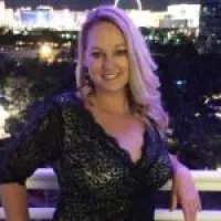 a woman wearing a black shirt