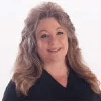 a woman with long hair