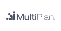 MultiPlan logo with stylized dots and bold text on a transparent background