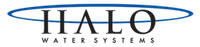 Halo Water Systems logo with blue halo ring around the word HALO in black capital letters.