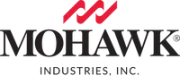 Mohawk Industries logo with stylized red double M symbol and black text on transparent background.
