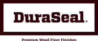 DuraSeal logo with tagline Premium Wood Floor Finishes in dark red text on white background