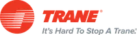 a red circle with black text