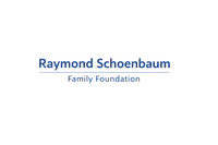 Raymond Schoenbaum Family Foundation logo with blue text on black background