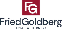 Fried Goldberg Trial Attorneys logo with FG initials in a red square above the firm name in dark blue text.