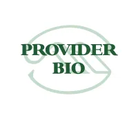 Provider Bio company logo in green with stylized initials on white background.