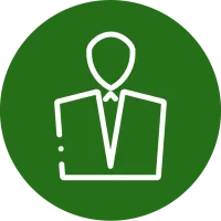 an icon of a person wearing a suit and tie