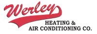 Red Werley logo with a swoosh above black text reading Heating & Air Conditioning Co.