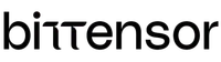 Bittensor logo in simple black lowercase letters on a transparent background.