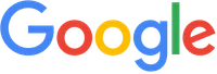 Colorful Google logo with blue, red, yellow, and green letters on a transparent background