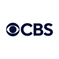 CBS logo featuring a stylized eye symbol followed by the letters CBS in bold navy blue.