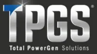 TPGS logo with a star accent on the T, silver and blue letters on a black background.