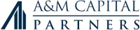 Logo of A&M Capital Partners featuring stylized dark blue geometric shapes and text