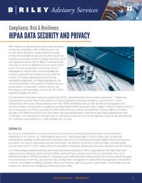 HIPAA Data Security & Privacy cover