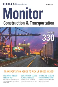 Construction and Transportation Monitor cover