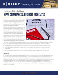 HIPAA Compliance & Business Associates cover
