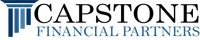 Logo of Financial Partners featuring stylized blue columns and company name in uppercase letters.