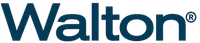 Walton company logo in dark blue text on a transparent background