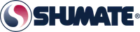 Logo of HUMATE featuring stylized bold letters in dark blue and red color scheme on a white background.