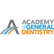 Logo of the Academy of General Dentistry featuring stylized A with blue and orange swooshes.
