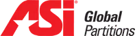 Logo of ASI Global Partitions in red and black text.