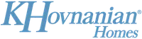 KHovnanian Homes logo featuring stylized blue text on a transparent background.
