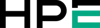 Hewlett Packard Enterprise logo with green HPE letters on a white background.
