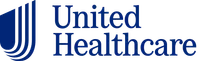 United Healthcare logo with stylized blue shield and company name in blue text on white background