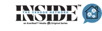 Inside The Vendor Network logo with text and a blue speech bubble featuring a house and people icons.