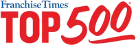 Franchise Times Top 500 logo in blue and red colors highlighting franchise rankings.