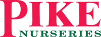 PIKE Nurseries logo with red and green text on transparent background
