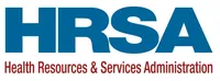 HRSA logo displaying bold blue letters and the full name Health Resources & Services Administration in red below.