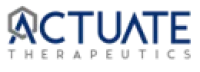 Logo of Actuate Therapeutics, featuring bold text and a hexagon design element.