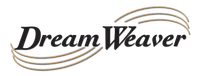 Dream Weaver logo with elegant black text and three gold curved lines above and below the name.