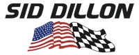 Sid Dillon logo with American flag and black-and-white checkered racing flag below the text.
