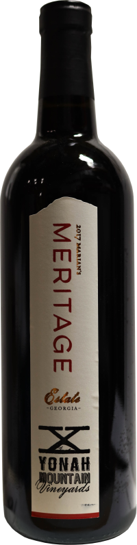 2017 Estate Marian's Meritage bottle