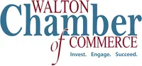Logo of Walton Chamber of Commerce with the tagline Invest. Engage. Succeed. emphasizing business growth.