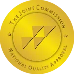 a yellow circular logo