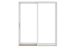 White sliding patio door