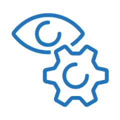 automated and live monitoring icon