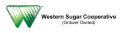 Western Sugar Cooperative logo with green stylized W and black text on transparent background