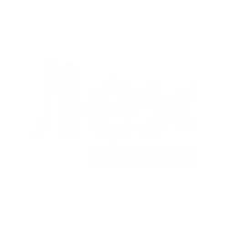 flex Live Smarter logo with white text on a black background