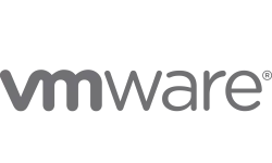 VMware company logo in simple gray lowercase letters on a transparent background