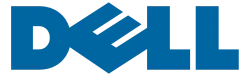 Blue Dell logo with distinctive slanted E lettering on transparent background