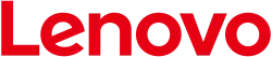 Lenovo company logo featuring bold red text on a transparent background.